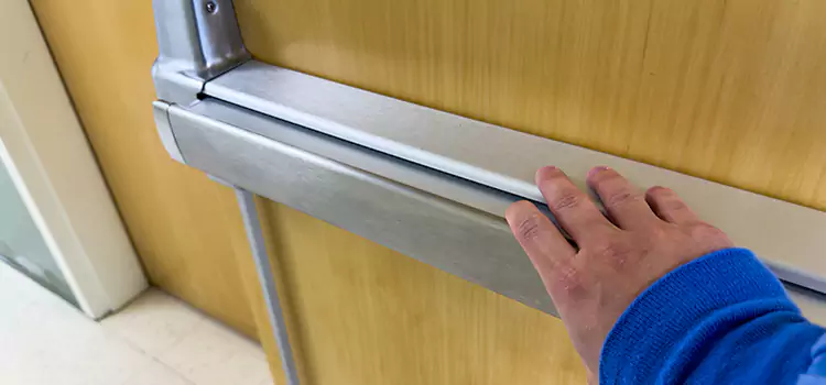 Installing a Push Bar on a Door Murphy